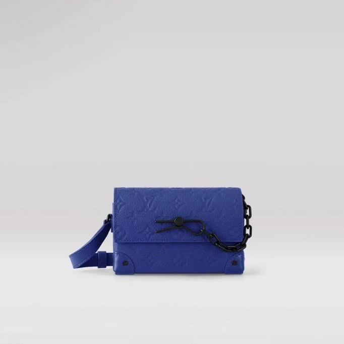 ルイヴィトンユニセックスブルーカメラバッグv1647