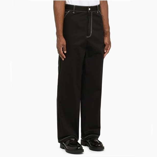 プラダメンズカジュアルブラックパンツr643