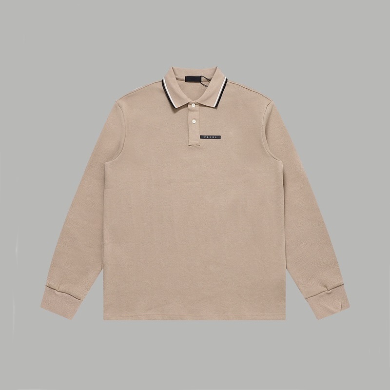 プラダメンズポロベージュスウェットシャツr646