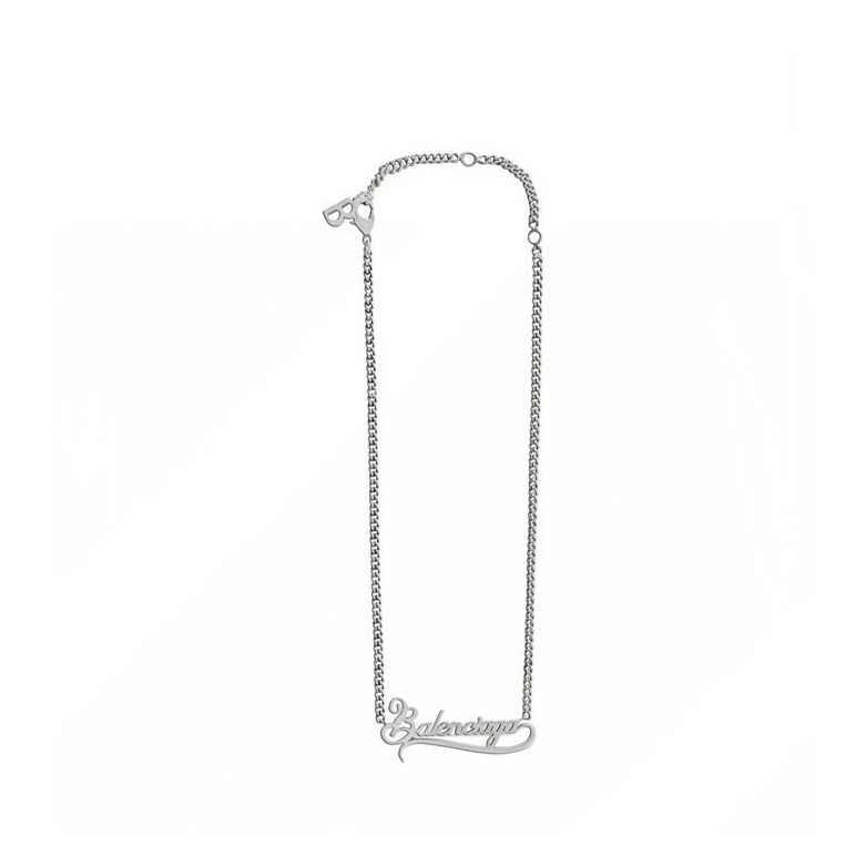 バレンシアガレディースホワイトゴールドネックレスc194