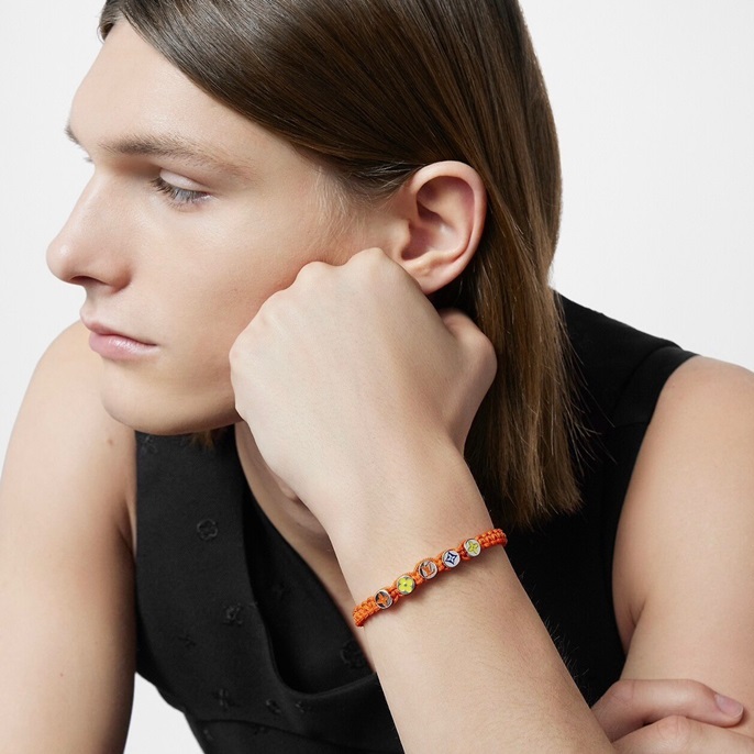 ルイヴィトンユニセックスオレンジブレスレットc200