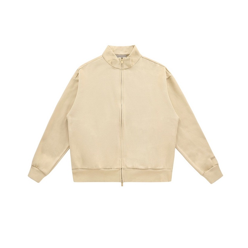 フィアオブゴッドメンズベージュジップアップスウェットシャツa445