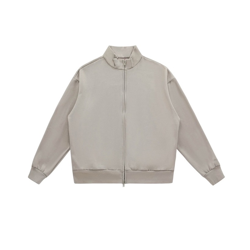 フィアオブゴッドメンズグレージップアップスウェットシャツa447