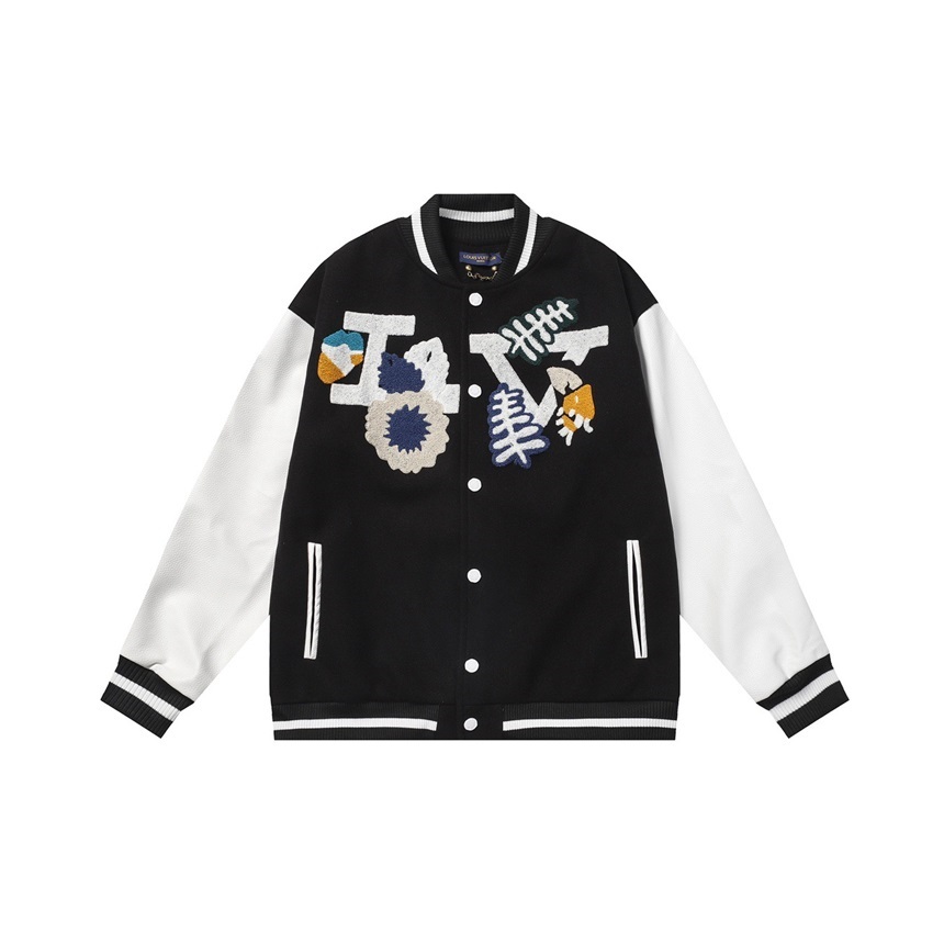 ルイヴィトンメンズモダンブラックジャケットv1672