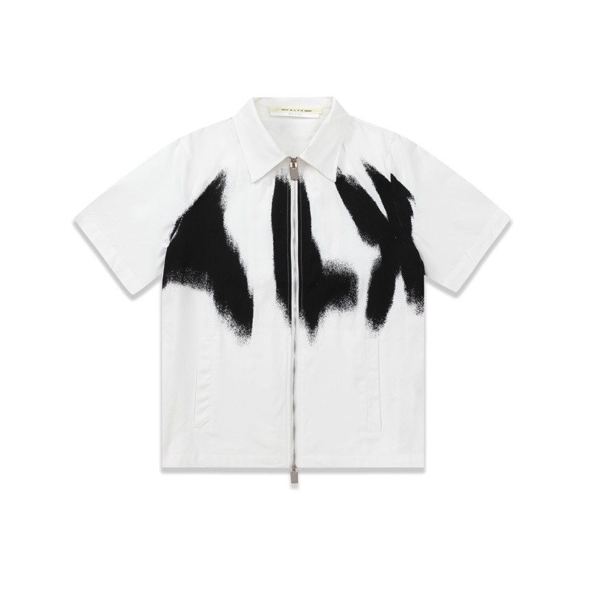 アリックスメンズトレンディホワイトポロ半袖Tシャツl05