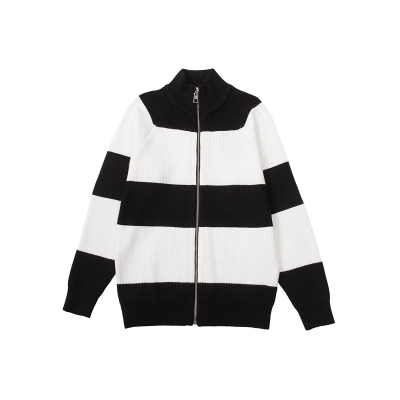 ルイヴィトンメンズブラックタートルネックニットv1674