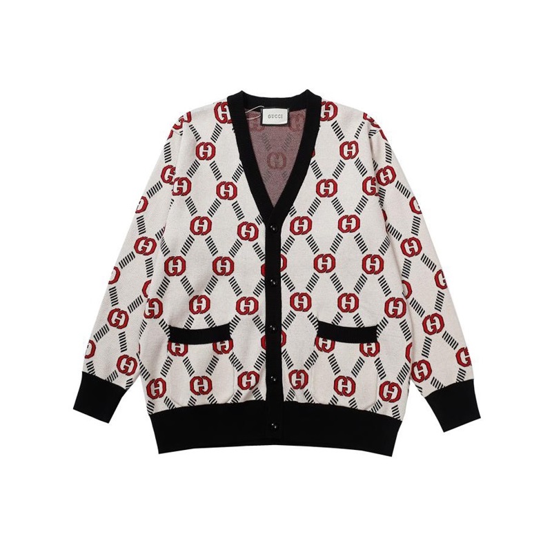 グッチメンズネックブラックカーディガンu167