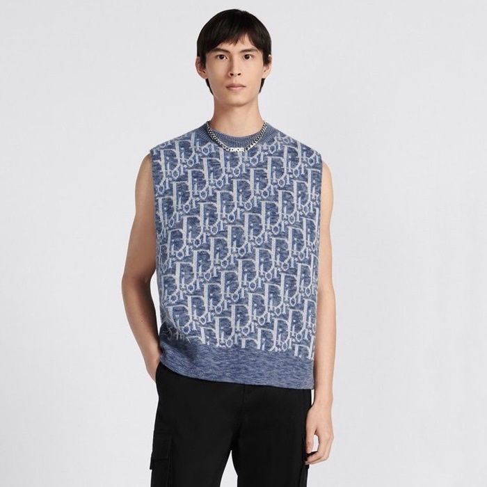 ディオールメンズネイビーベストi595