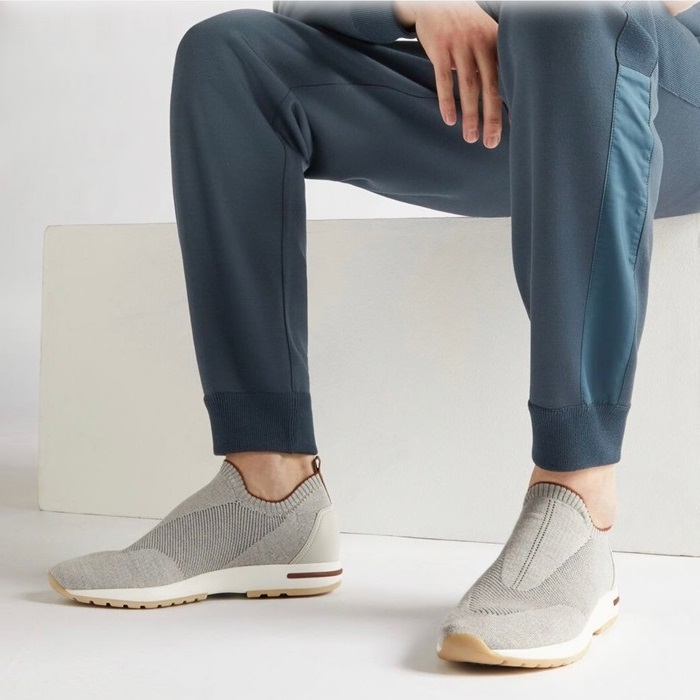 ロロピアーナメンズグレーローファーp14