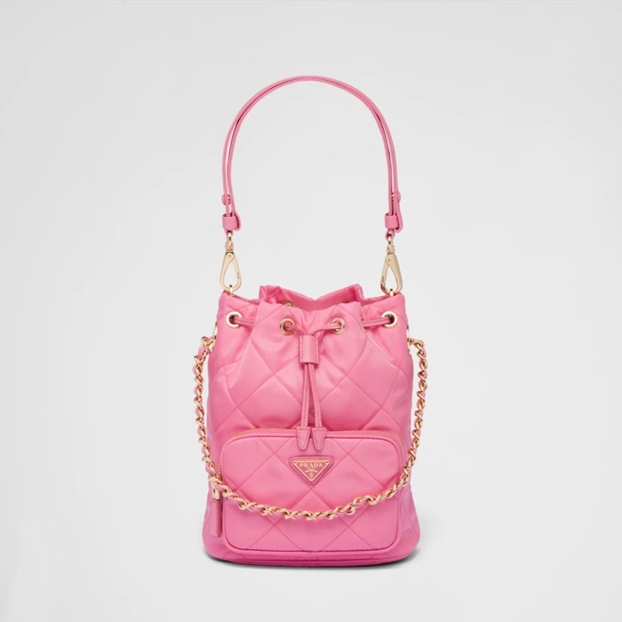 プラダレディースピンクバケットバッグr653