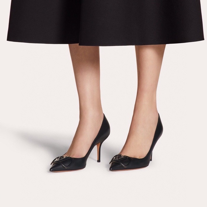 ヴァレンティノレディースブラックドレスシューズa429