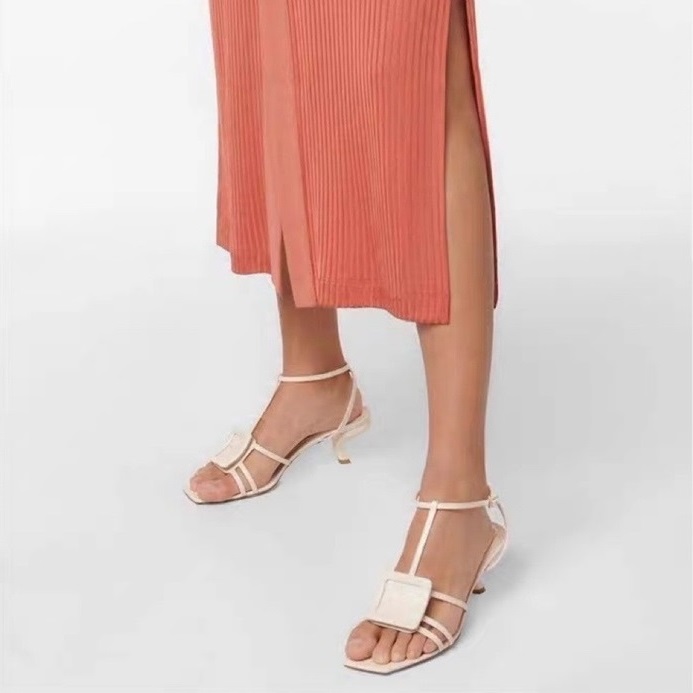 ロジェヴィヴィエレディースホワイトサンダルi11