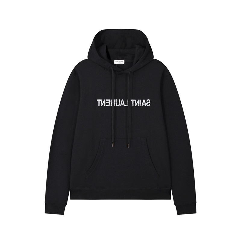 サンローランメンズカジュアルブラックフーディl205