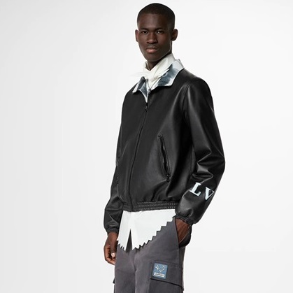 ルイヴィトンメンズブラック両面ジャケットv1697