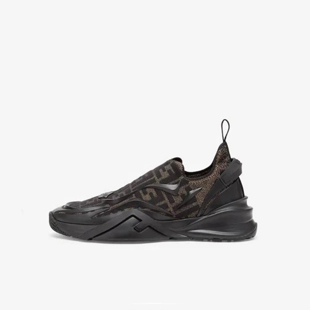 ェンディメンズイニシャルブラックスニーカーe175