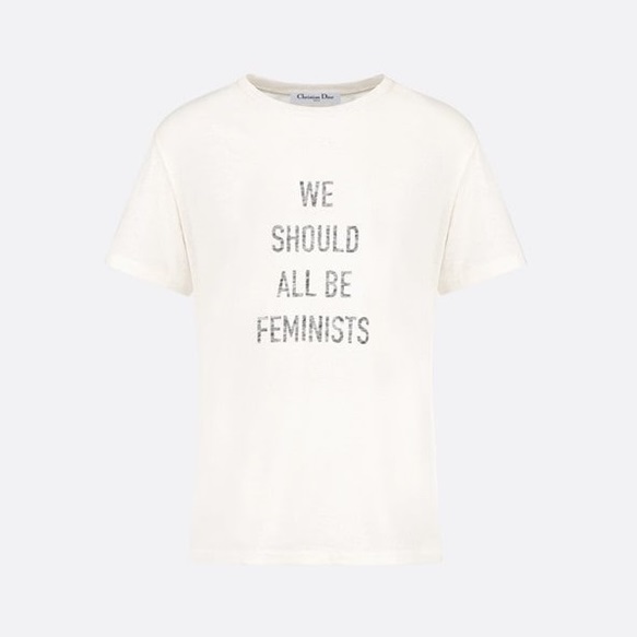 ディオールレディースホワイトクルーネック半袖Tシャツi606