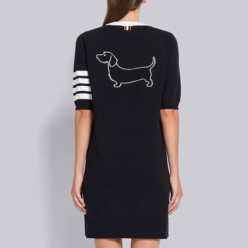 トムブラウンレディースネイビーワンピース-h81