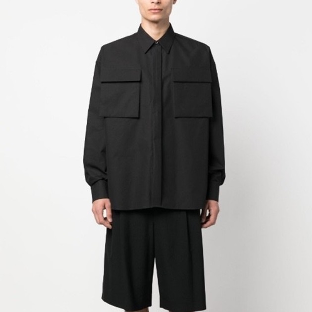 アレクサンダーマックイーンメンズブラックシャツx124