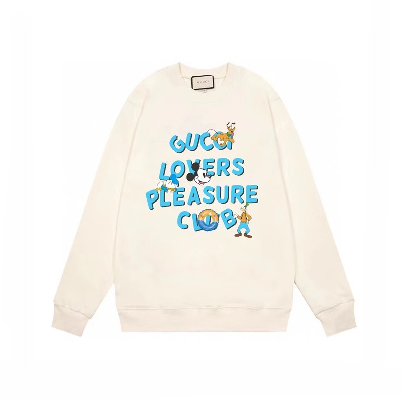 グッチメンズベーシックアイボリースウェットシャツu939