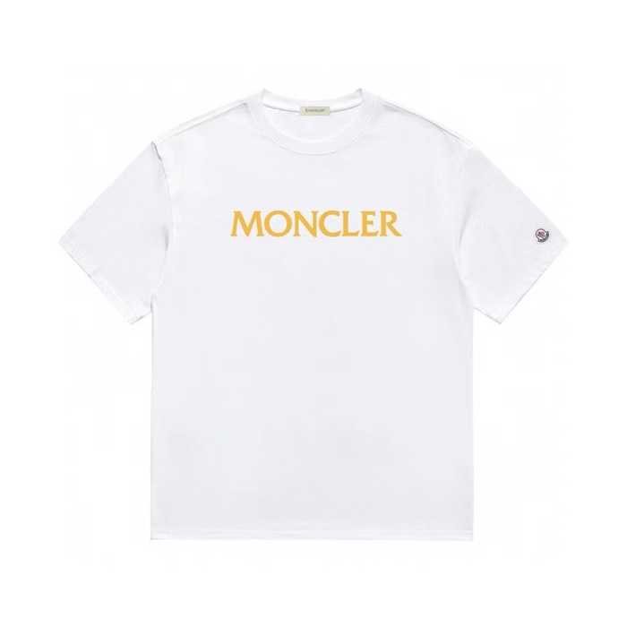 モンクレールメンズホワイトクルーネック半袖Tシャツo156