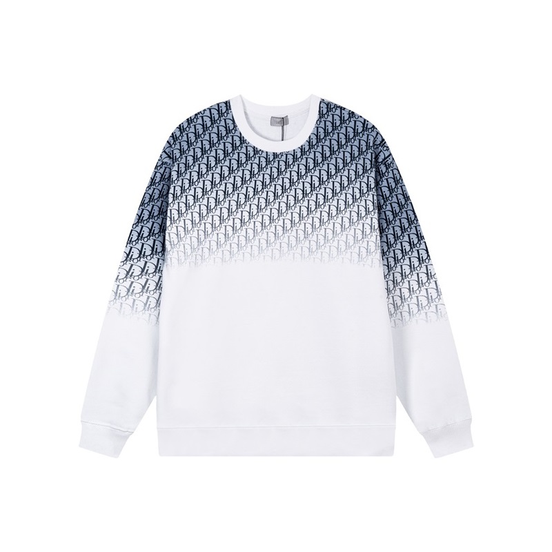 ディオールメンズクラシックブルー長袖Tシャツi629