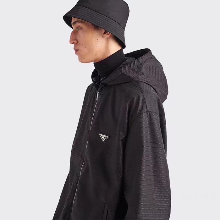 プラダメンズモダンブラックジャケットr688