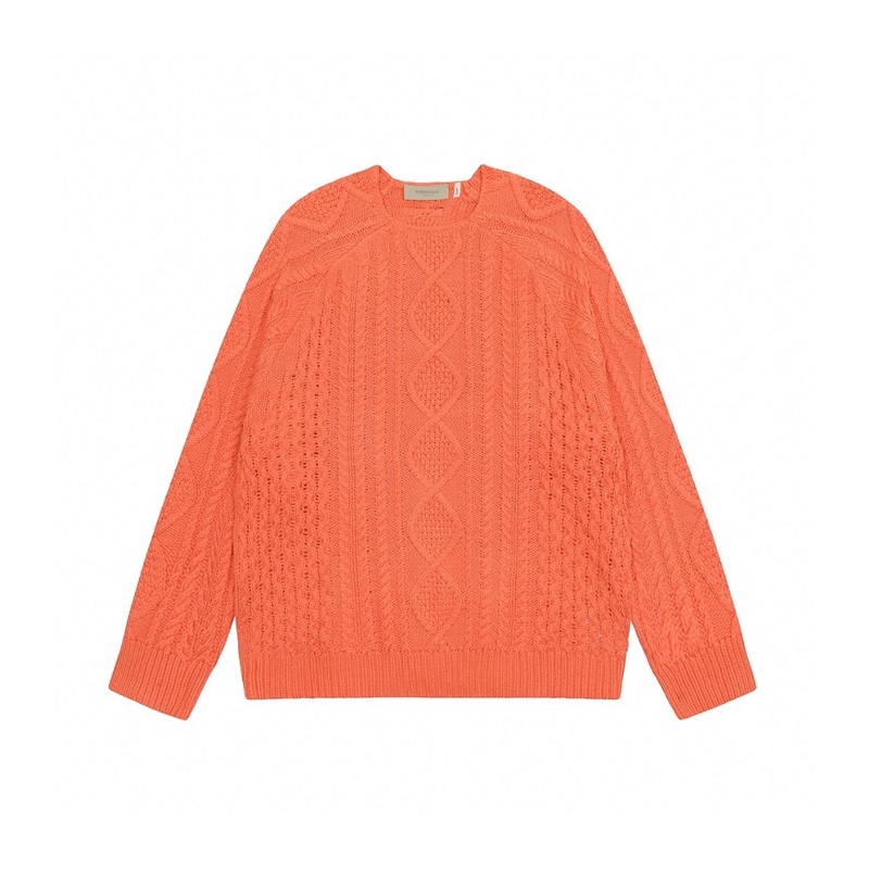 フィアオブゴッドメンズクルーネックオレンジニットa448