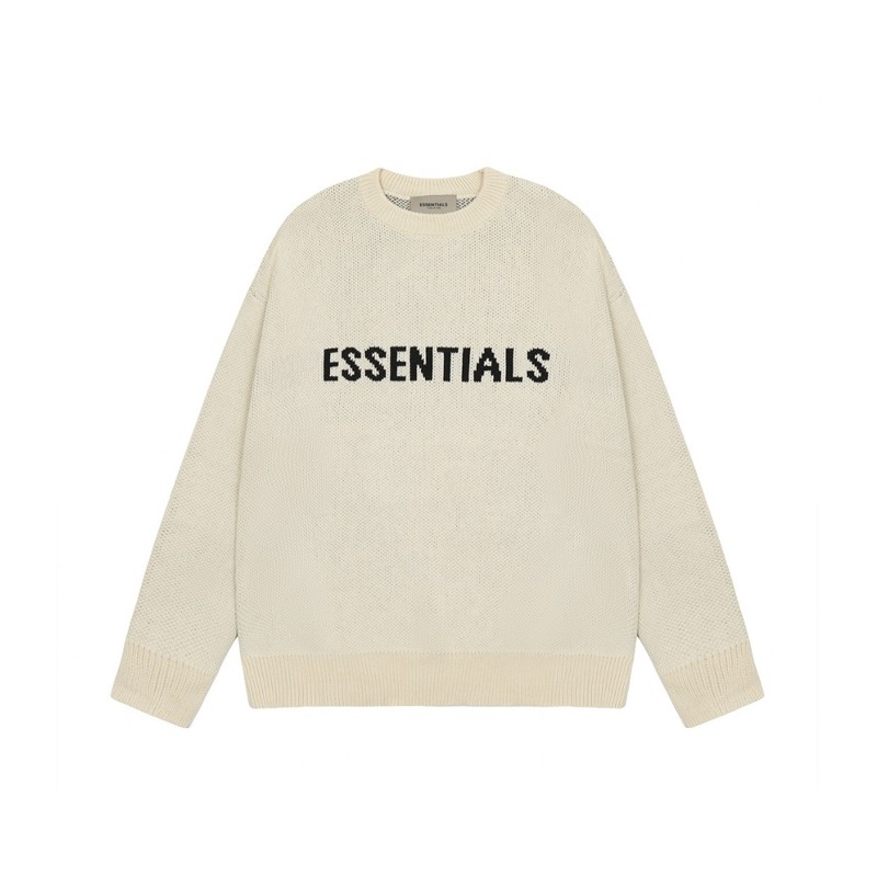 フィアオブゴッドメンズクルーネックアイボリーニットa455