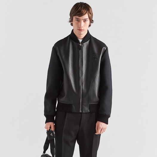 プラダメンズモダンブラックジャケットr689