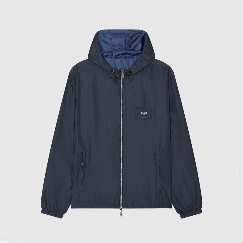 ェンディメンズネイビー両面ジャケットe186