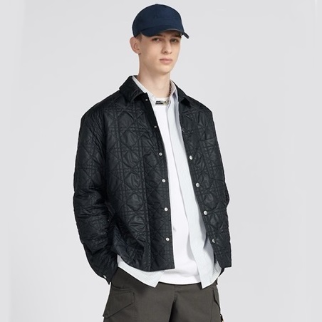 ディオールメンズブラックダウンジャケットi636