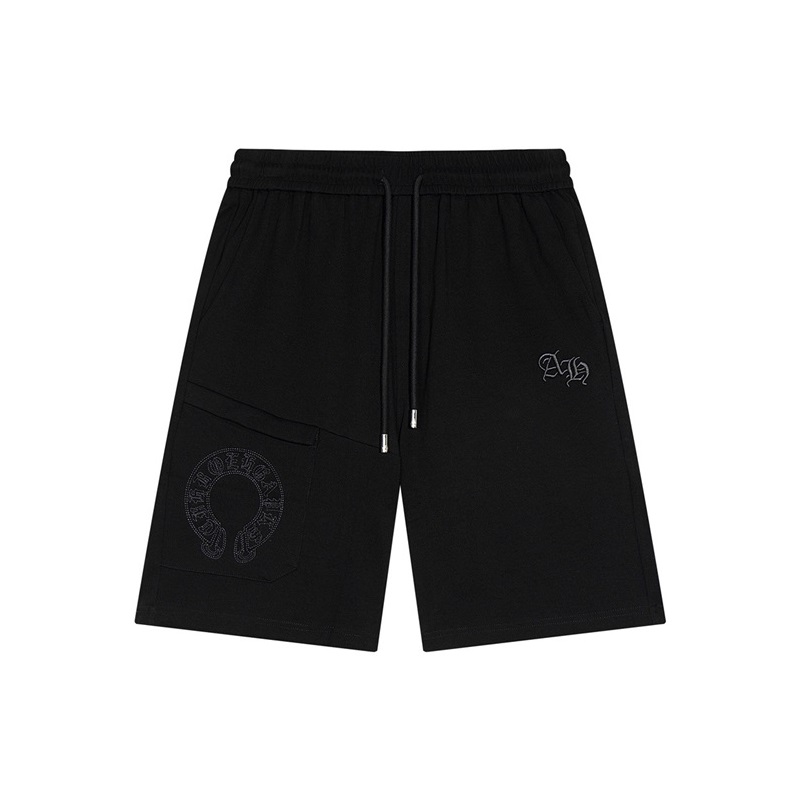 クロムハーツメンズカジュアルブラックショートパンツh191