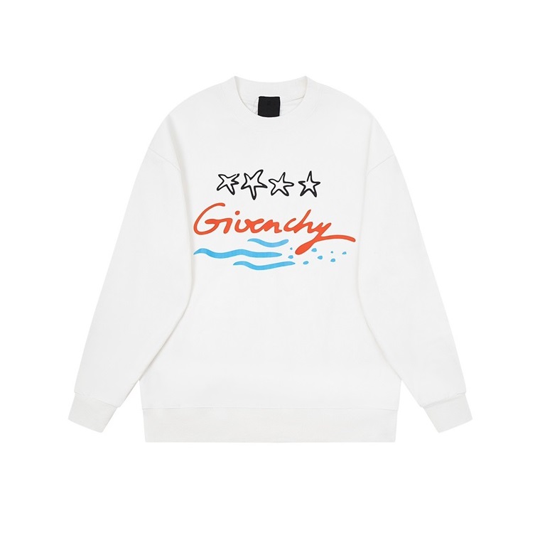 ジバンシィメンズカジュアルホワイトスウェットシャツi337