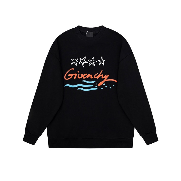 ジバンシィメンズカジュアルブラックスウェットシャツi338