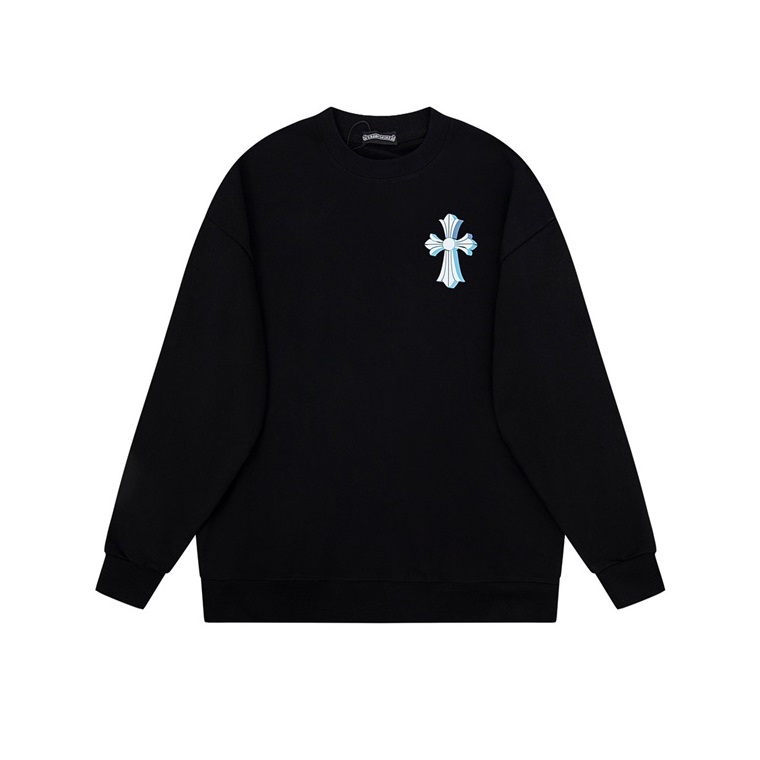 クロムハーツメンズブラックスウェットシャツh197