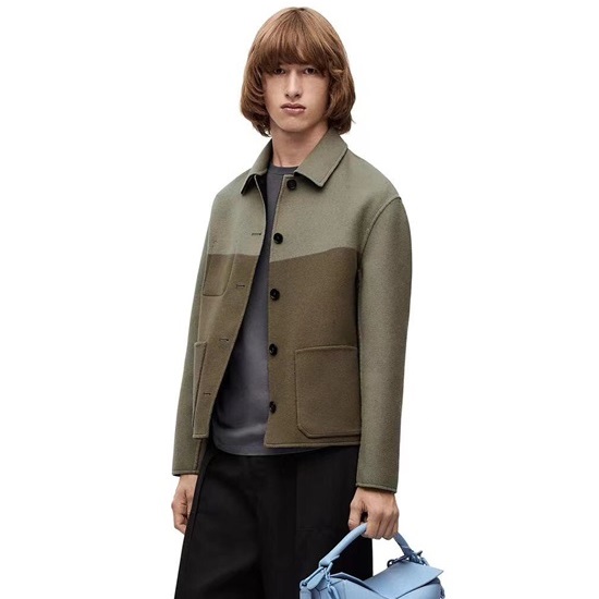 ロエベメンズグレー両面ジャケットe790