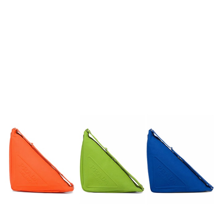 プラダメンズトライアングルコットントートバッグパウチバッグr703