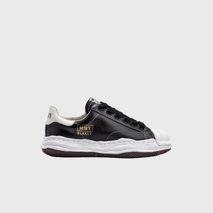 エムオーアンドコーブレイキーユニセックスロートップブラックスニーカーa219