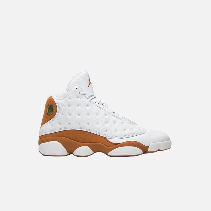 ジョーダンメンズ13ホワイト/ブラウンハイスニーカーi06