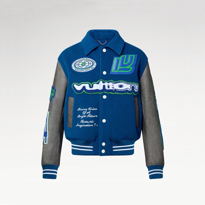 ルイヴィトンメンズブルージャケットv1856