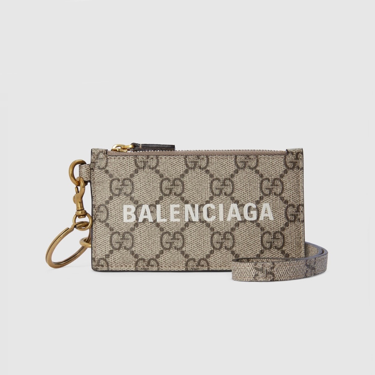 バレンシアガユニセックスベージュカードケースa595