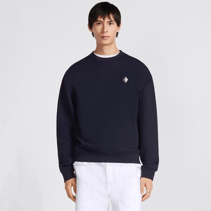 ディオールメンズネイビースウェットシャツi684