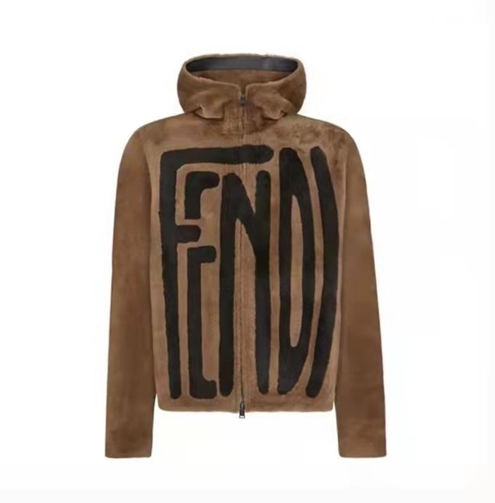 ェンディメンズキャメルミンクジャケットe500