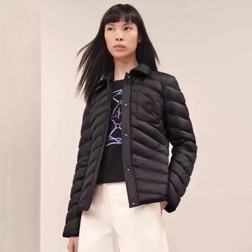 エルメスレディースブラックダウンパディングr273