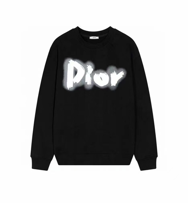 ディオールメンズクラシックブラック長袖Tシャツi693