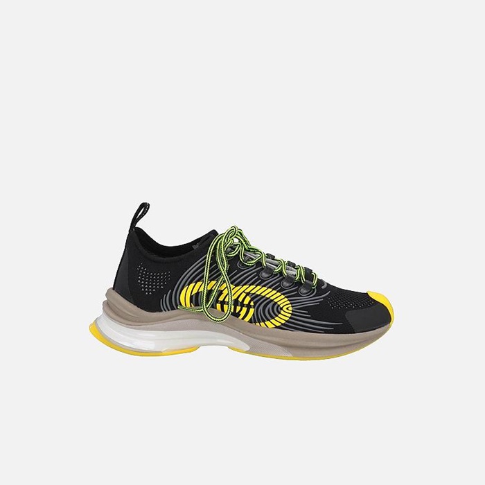 グッチユニセックスブラックランスニーカーu993