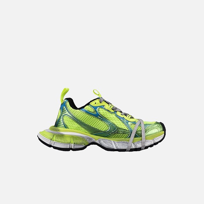 バレンシアガユニセックス3グリーンスニーカーa653