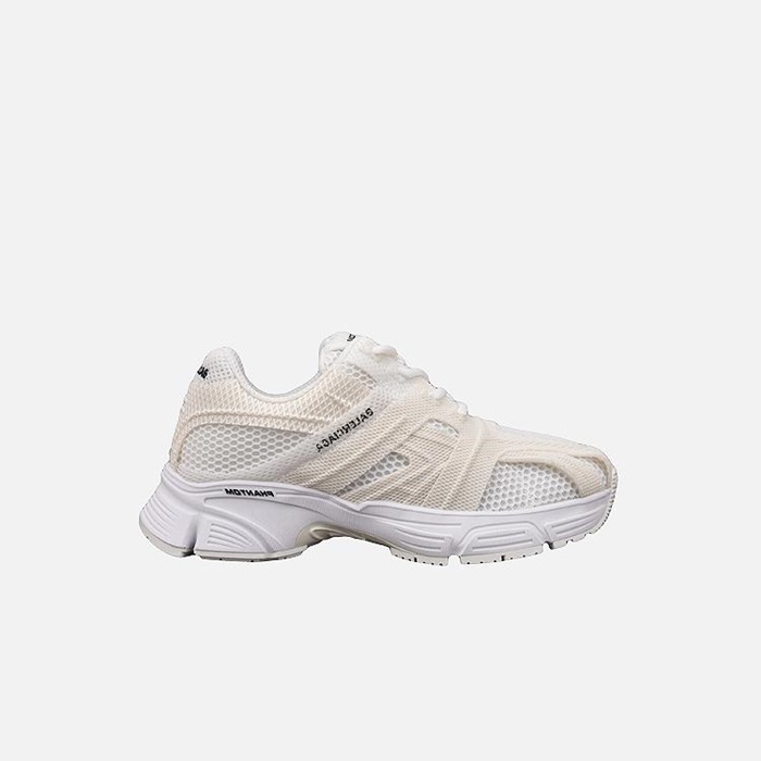 バレンシアガユニセックスファントムホワイトメッシュスニーカーa687