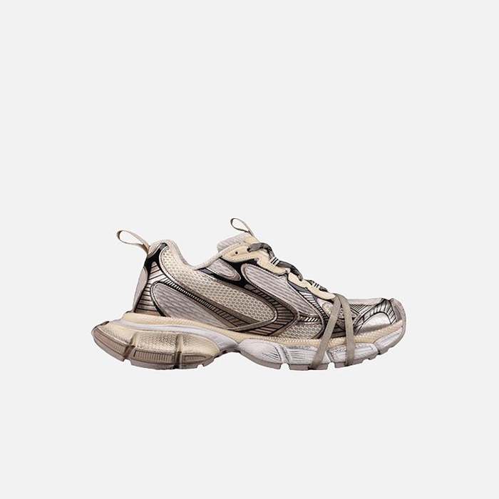 バレンシアガユニセックス3カーキベージュスニーカーa690