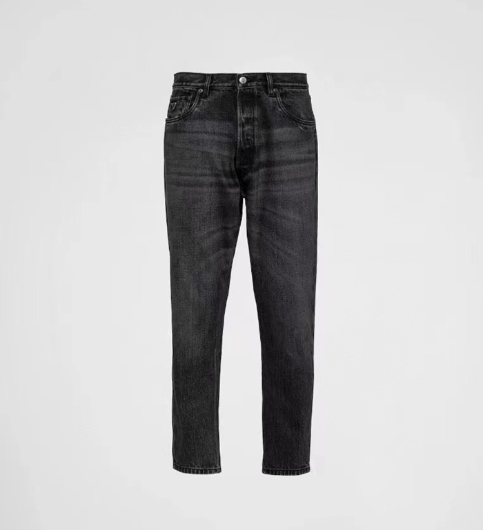 プラダメンズカジュアルブラックジーンズr750